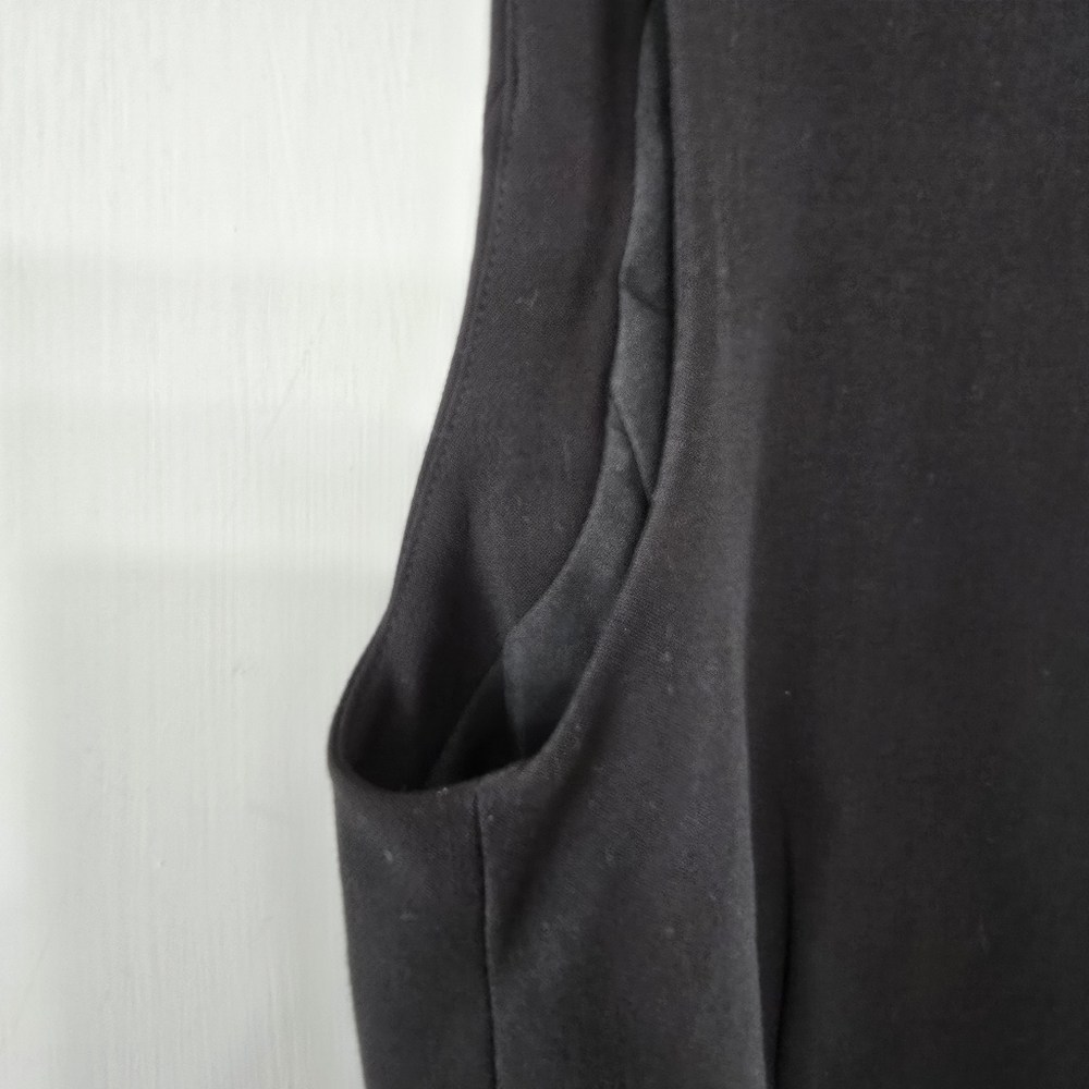 Rachel Zoe Open Front Longline Tunic Length Collarless Crepe Ponte Vest NWT XS - Picture 6 of 14